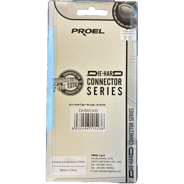 PROEL Male XLR til Male Jack connector DHMA300
